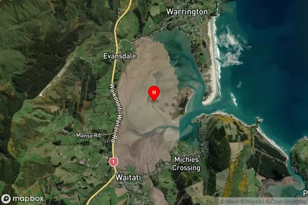 Blueskin Bay,Otago Satellite Map