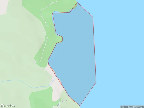 Boat Bay, Waikato Polygon Area Map