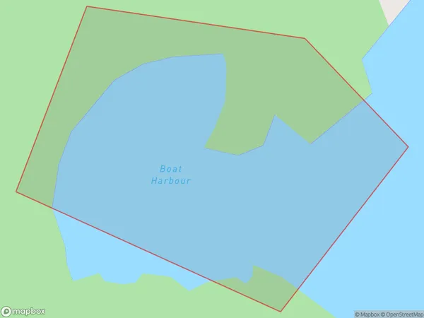 Boat Harbour, Waikato Polygon Area Map