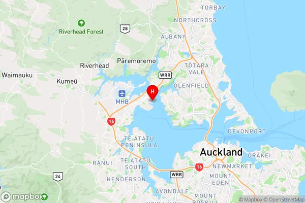 Tahingamanu Bay,Auckland Region Map