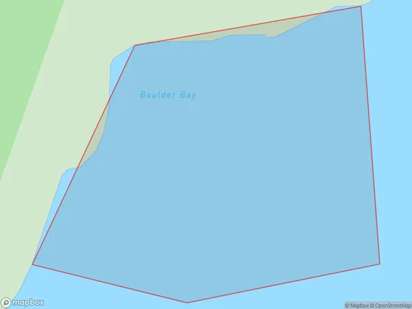 Boulder Bay, Auckland Polygon Area Map