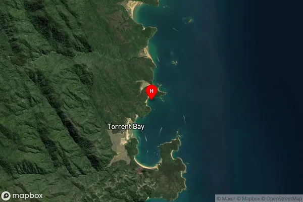 Boundary Bay,Tasman Satellite Map