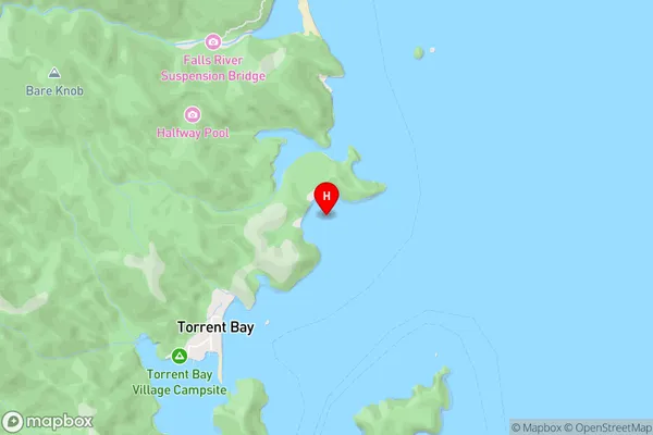 Boundary Bay,Tasman Area Map