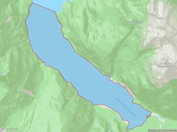 Bounty Haven, Southland Polygon Area Map