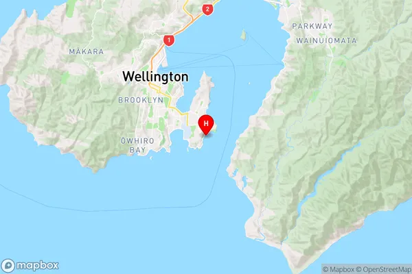 Breaker Bay,Wellington Region Map
