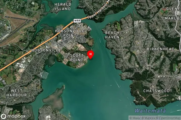 Brickbat Bay,Auckland Satellite Map