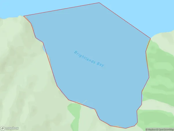 Brightlands Bay, Marlborough Polygon Area Map