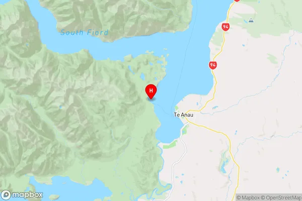 Brod Bay,Southland Region Map
