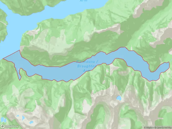 Broughton Arm, Otago Polygon Area Map