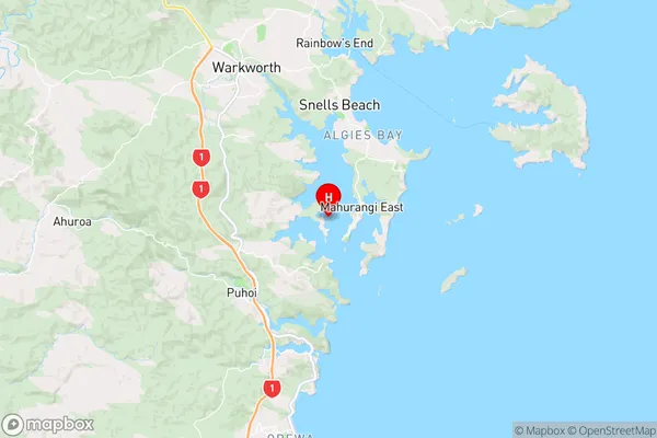 Brownes Bay,Auckland Region Map
