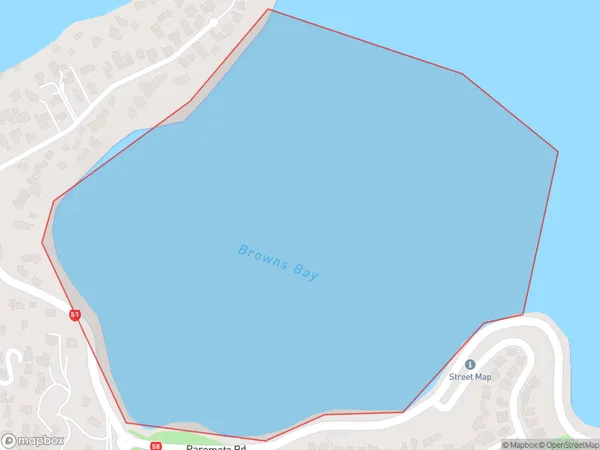 ZipCode 0753 Map for Browns Bay