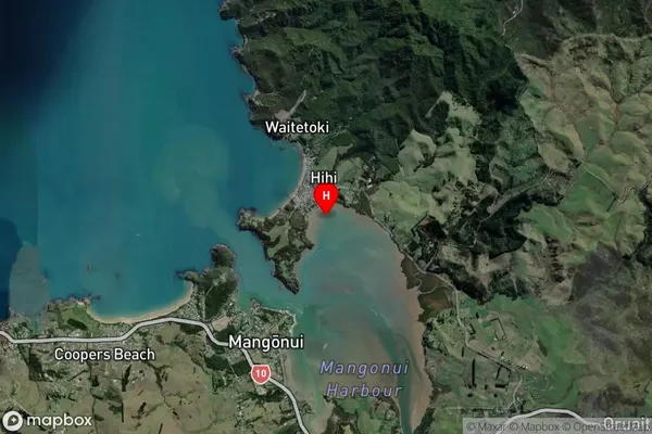 Butler Bay,Northland Satellite Map