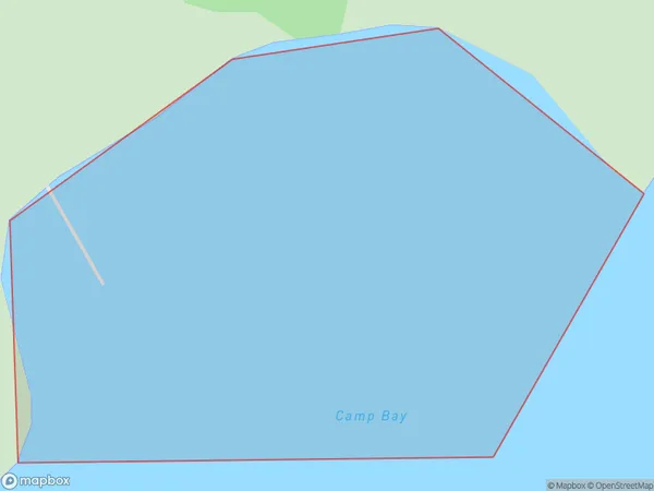 Camp Bay, Marlborough Polygon Area Map