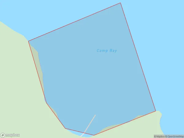 Camp Bay, Marlborough Polygon Area Map