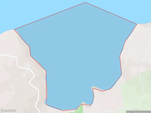 Te Pohue / Camp Bay, Canterbury Polygon Area Map