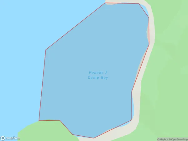Camp Bay, Otago Polygon Area Map
