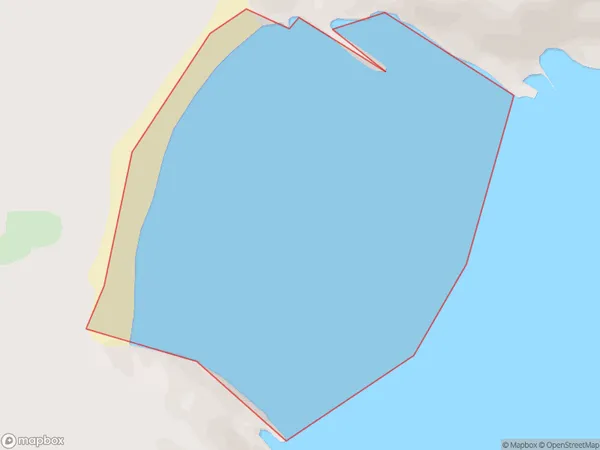 Cannibal Bay, Otago Polygon Area Map