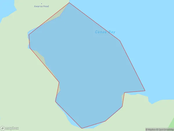 Canoe Bay, Tasman Polygon Area Map