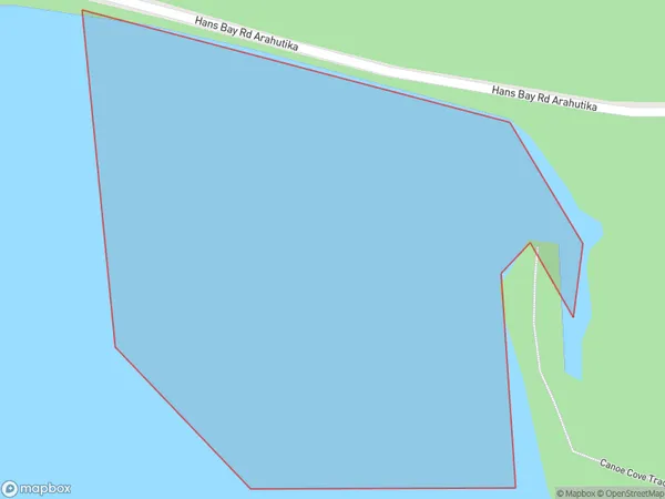 Canoe Cove, West Coast Polygon Area Map