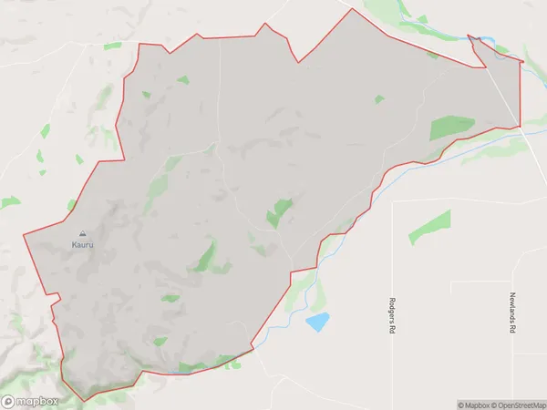 Kauru Hill, Otago Polygon Area Map