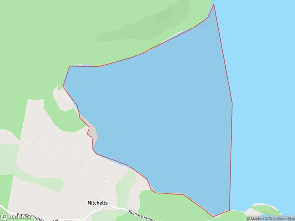 Carew Bay, West Coast Polygon Area Map