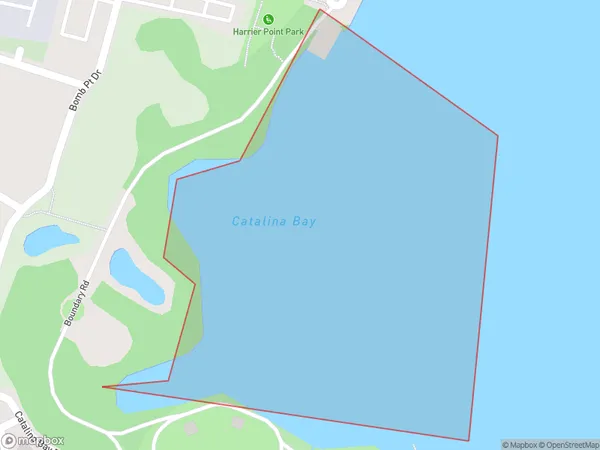 Catalina Bay, Auckland Polygon Area Map