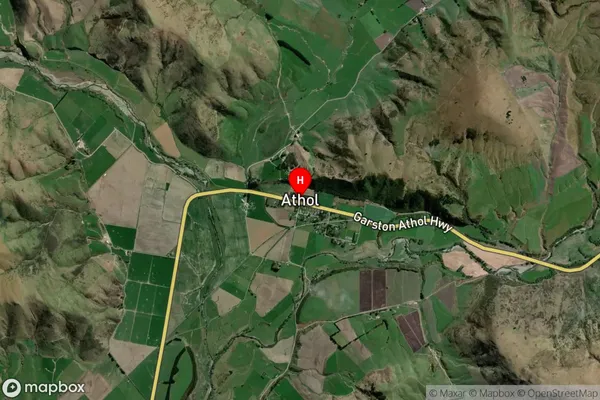 Athol,Southland Satellite Map