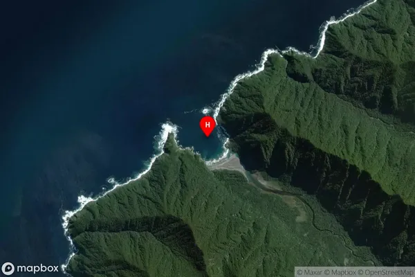 Catseye Bay,Southland Satellite Map