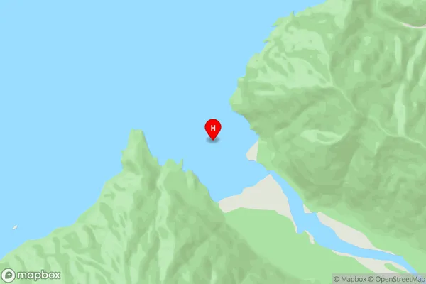 Catseye Bay,Southland Area Map