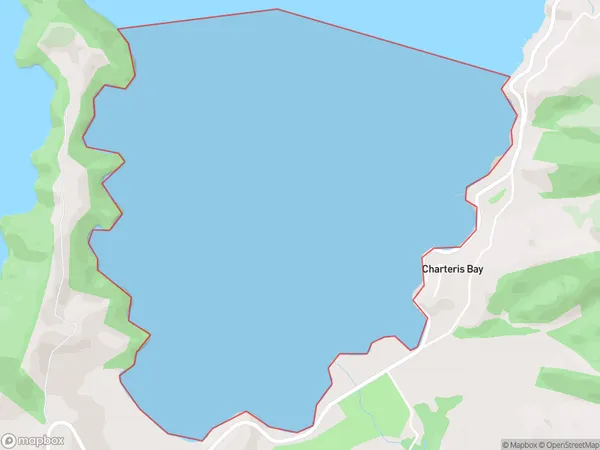 Te Wharau / Charteris Bay, Otago Polygon Area Map