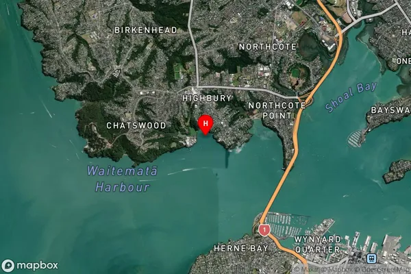 Chelsea Bay,Auckland Satellite Map