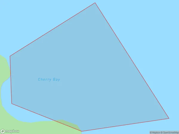 Cherry Bay, Marlborough Polygon Area Map