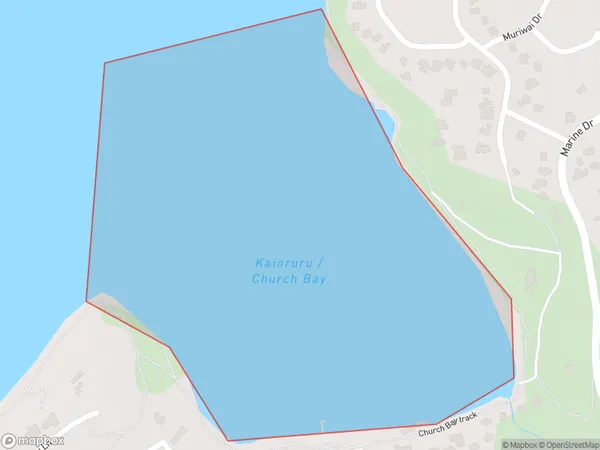 Kaioruru / Church Bay, Canterbury Polygon Area Map