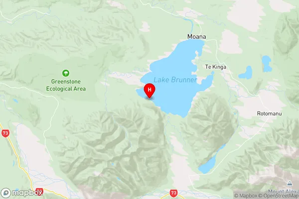 Clematis Bay,West Coast Region Map