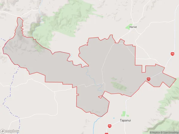 Kelso, Otago Polygon Area Map