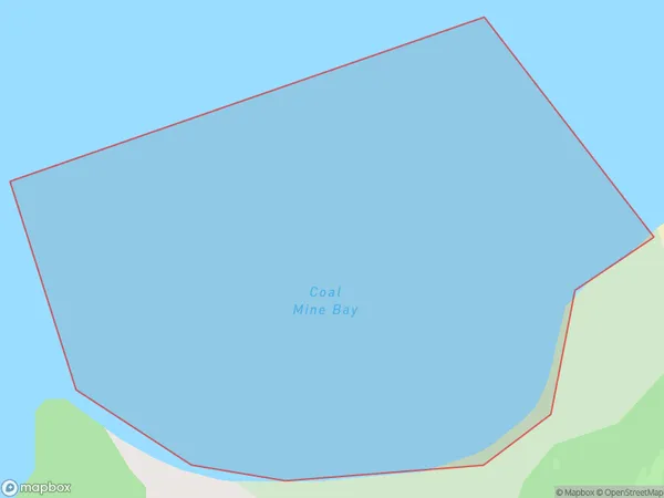 Coal Mine Bay, Auckland Polygon Area Map