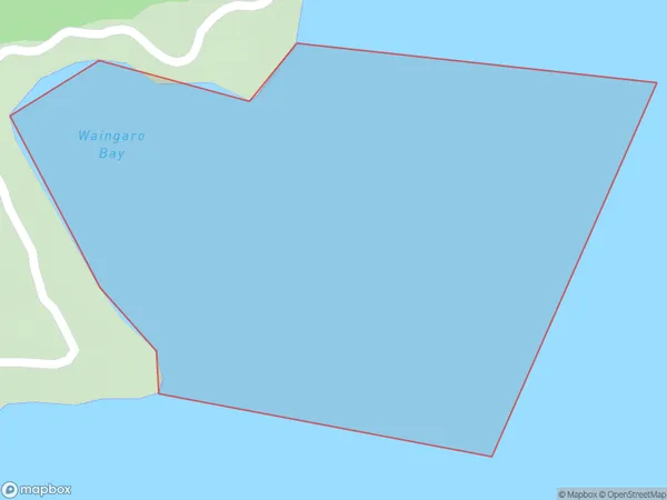 Waingaro Bay, Marlborough Polygon Area Map