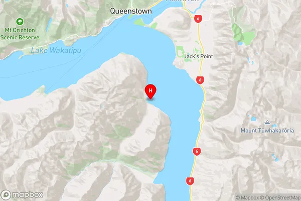 Collins Bay,Otago Region Map