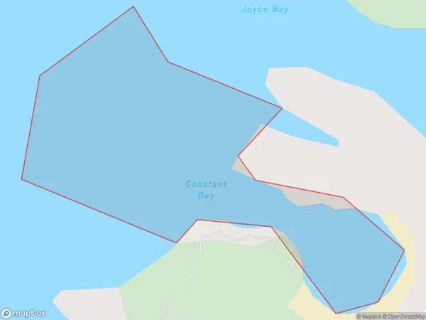 Constant Bay, West Coast Polygon Area Map