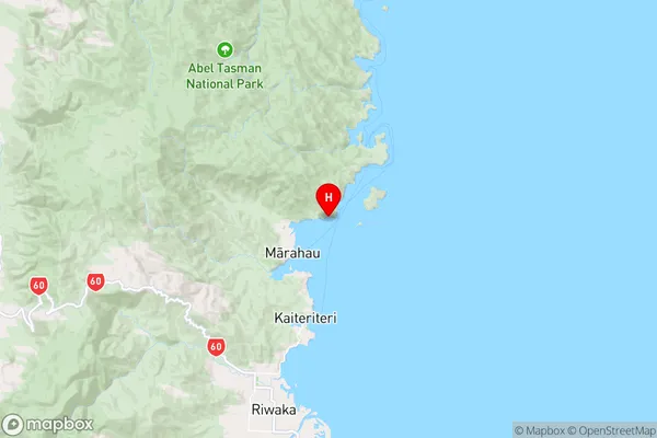 Coquille Bay,Tasman Region Map