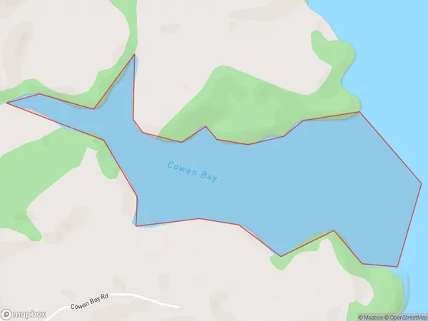 Cowan Bay, Auckland Polygon Area Map