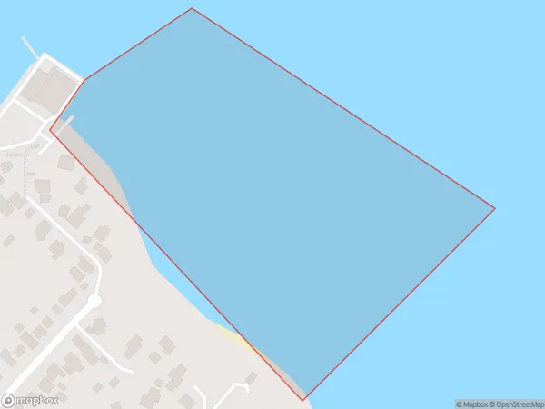 Cox Bay, Waikato Polygon Area Map