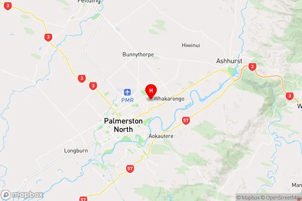 Kelvin Grove,Manawatu-Wanganui Region Map