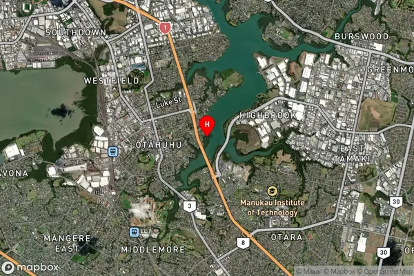 Curlew Bay,Auckland Satellite Map