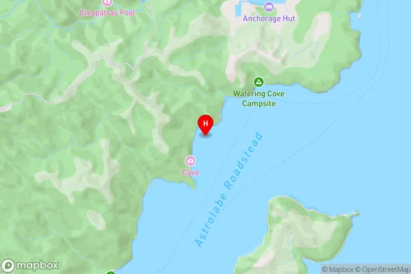 Cyathea Cove,Tasman Area Map