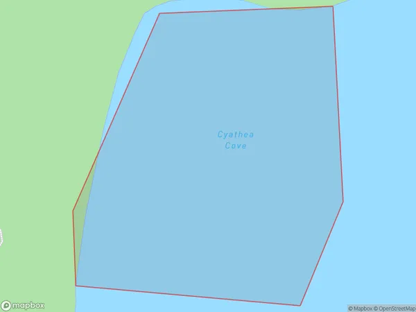 Cyathea Cove, Tasman Polygon Area Map