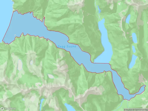 Te Ra / Dagg Sound, Otago Polygon Area Map