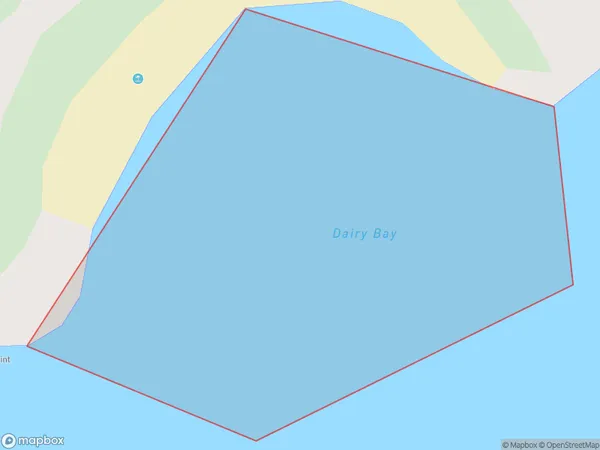 Dairy Bay, Auckland Polygon Area Map