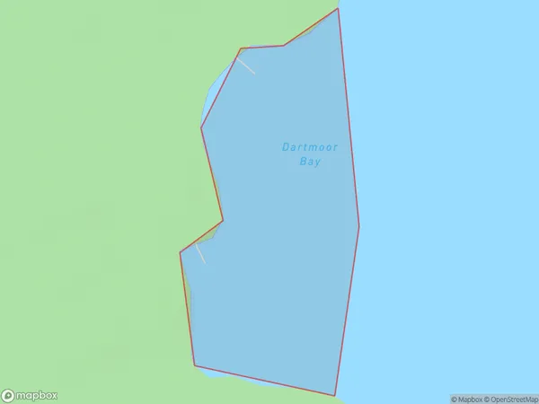 Dartmoor Bay, Marlborough Polygon Area Map