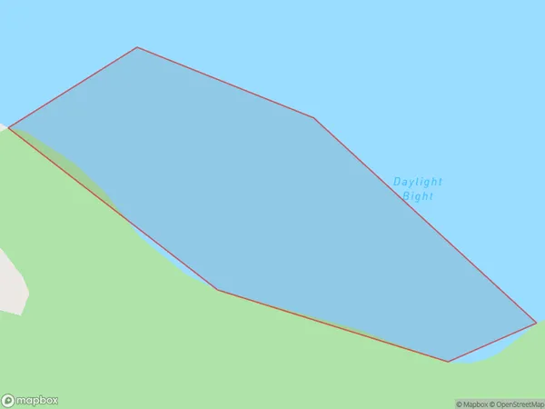 Daylight Bight, West Coast Polygon Area Map